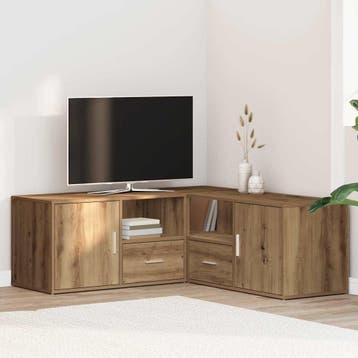 vidaXL Hoekkast 200x40x45 cm bewerkt hout artisanaal, Verzenden, Nieuw
