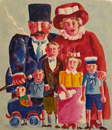 Franz Borghese (1941-2005) - La famiglia, Antiquités & Art
