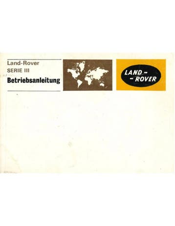 1980 LAND ROVER 88 | 109 INSTRUCTIEBOEKJE DUITS, Ophalen of Verzenden