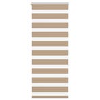 vidaXL Zebra Blind zandbruin 65x150 cm stofbreedte 60,9 cm, Verzenden