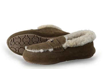 Manfield Pantoffels in maat 38 Bruin, Verzenden, Pantoffels of Sloffen