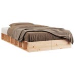 Houten Bedframe | Tweede Kansje | OP = OP, 100 cm, Verzenden, Rustiek, Zo goed als nieuw