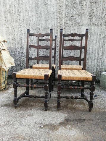 Stoel (4) - Hout - tronen