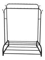 Lendo Online Porte-Vêtements 110x55x160 cm Acier Noir