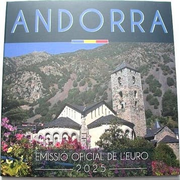 3,88 Euro, munten set 1 Cent 2 Euro (8 Muenz 2025 Andorra, Verzenden