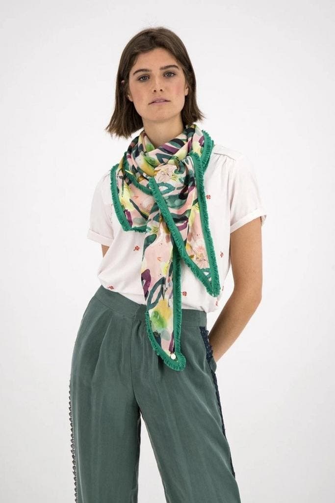 POM sjaal flowers (Sjaals, Mooi & Gezond), Kleding | Dames, Mutsen, Sjaals en Handschoenen, Nieuw, Verzenden