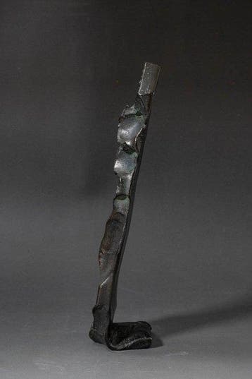 Bronzen figuur “Manybito” - Brons - Masuo Ikeda (,