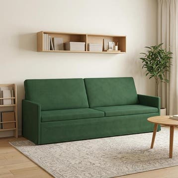 vidaXL 3-zits sofa Jungle Groen 220 x 81 x 82 cm Corduroy, Verzenden, Nieuw