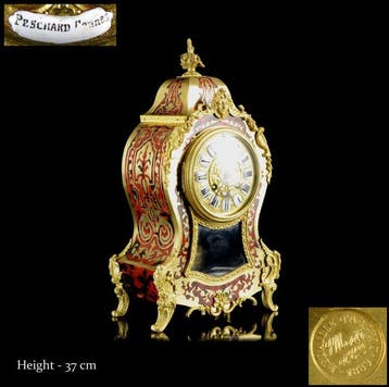 Een commode / tafelklok - Peschard, Cannes (case); S. Marti,