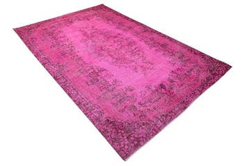 Roze designer vintage - Vloerkleed - 280 cm - 175 cm - met