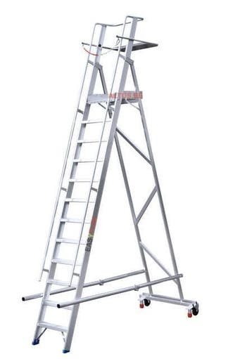 Easyflex magazijntrap 12 treden, Doe-het-zelf en Bouw, Ladders en Trappen, Trap, Nieuw, Ophalen of Verzenden, Opvouwbaar of Inschuifbaar