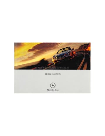 2000 MERCEDES BENZ CLK CABRIOLET BROCHURE DUITS, Nieuw