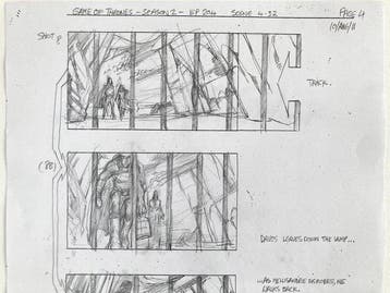 Game of Thrones - Original Storyboard Production Art Signed, Collections