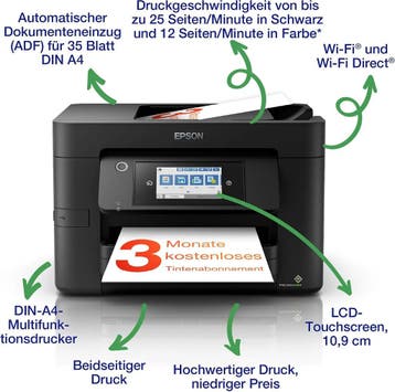 Epson Workforce Pro WF-4820DWF A4 wifi Multifunctionele I..., Ophalen of Verzenden
