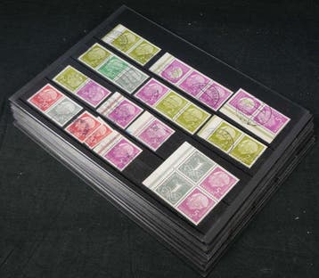 Duitsland, Bondsrepubliek - Duurserie Heuss. Grote partij, Postzegels en Munten, Gestempeld