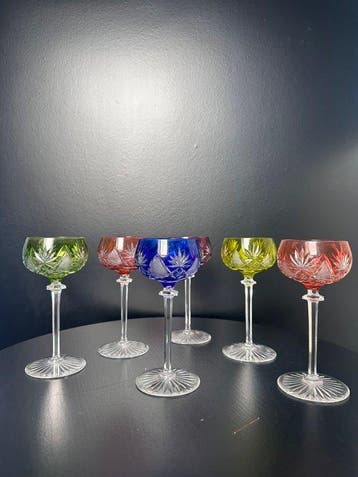 Val Saint Lambert - Verre à vin (6) - Vintage Val Saint