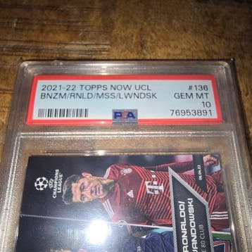 2021/22 Topps Topps NOW Cristiano Ronaldo, Lionel Messi,