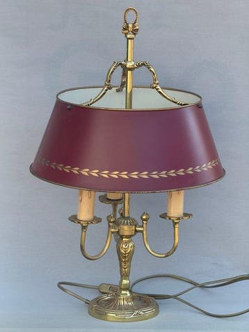 Tafellamp - Brons, geëlektrificeerd - Bouilotte-lamp - Style