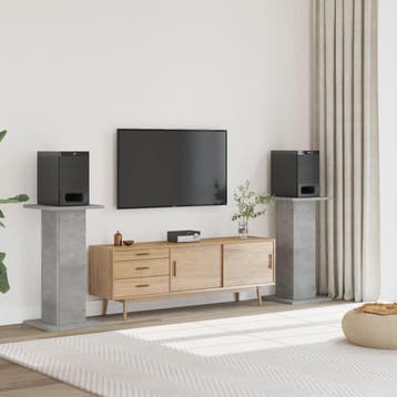 vidaXL Speakerstandaards 2 st 30x30x80 cm bewerkt hout, Verzenden
