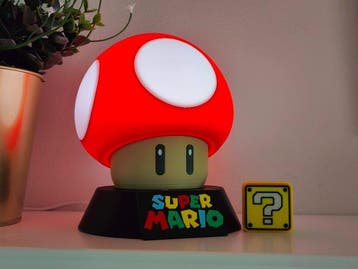 Custom Item - Super Mario - 1-UP Mushroom - Lamp and, Nieuw