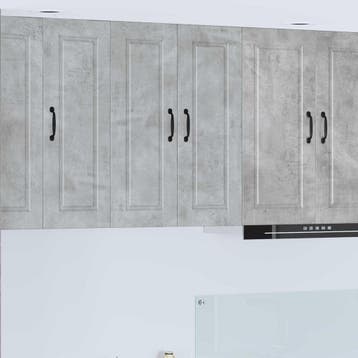 vidaXL Wandkast PORTO Beton Grijs 60 x 31 x 80 cm Bewerkt, Verzenden