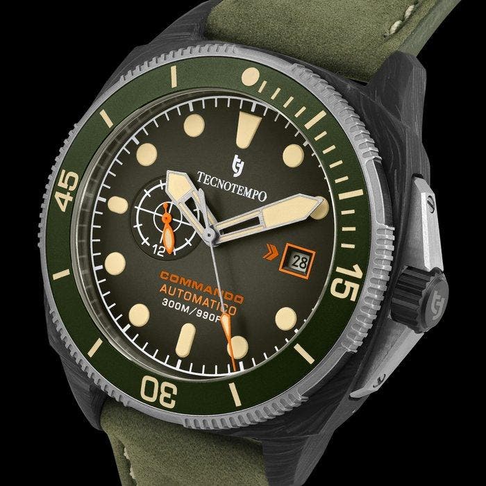 Tecnotempo - Commando Forged Carbon & Titanium - Automatic, Bijoux, Sacs & Beauté, Montres | Hommes