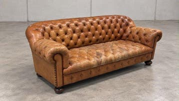 Sofa - chesterfield - Leder - Divano Chesterfield