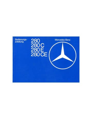 1979 MERCEDES BENZ E KLASSE INSTRUCTIEBOEKJE DUITS, Ophalen of Verzenden