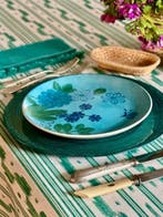Deken met ikat-stijl patroon voor ruime tafels. - Tafelkleed