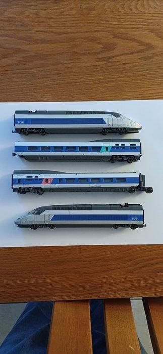 Jouef H0 - Treinstel (4) - Vierdelige TGV Atlantique - SNCF, Hobby en Vrije tijd, Nieuw