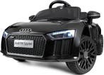 Elektrische Kinderauto Audi R8 | Zwart ECO-leer | Nieuw |..., Ophalen of Verzenden, Nieuw