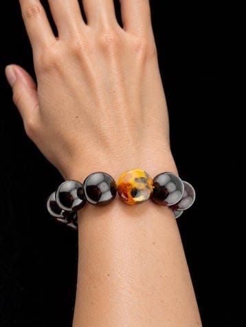 Luxueus Baltisch Barnsteen Armband – Diep kersenrode