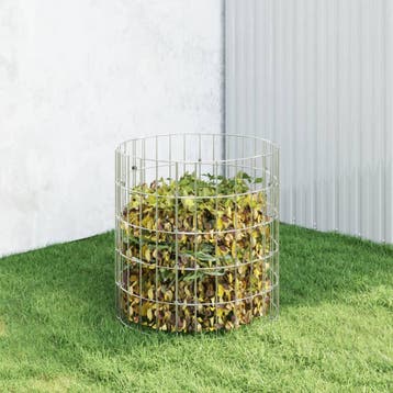 vidaXL Compostbak Ø50x50 cm gegalvaniseerd staal, Tuin en Terras, Verzenden, Nieuw