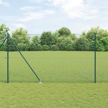 vidaXL gelast draadhek met grondpennen 25 x 1,5 m, Verzenden, Nieuw