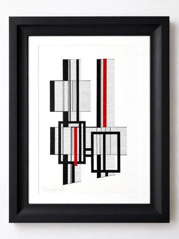 Eugène Eechaut (1928-2019) - Minimalist Abstract Composition, Antiek en Kunst