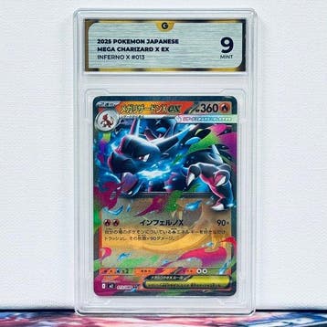Pokémon Graded card - MEGA CHARIZARD 013 - Pokémon - GG 9, Nieuw