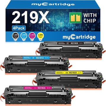 HP 219X Toner 4-set | 58% korting | Retour deal!, Computers en Software, Verzenden, MYCARTRIDGE, Laserprinter, Nieuw
