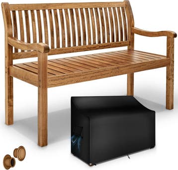 Tuinbank - Weerbestendig - 2-3 personen - 125 cm - Bruin - T, Verzenden, Nieuw