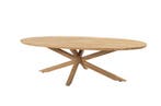 Taste by 4 Seasons Prado teak low tafel met ellips blad 240, Nieuw
