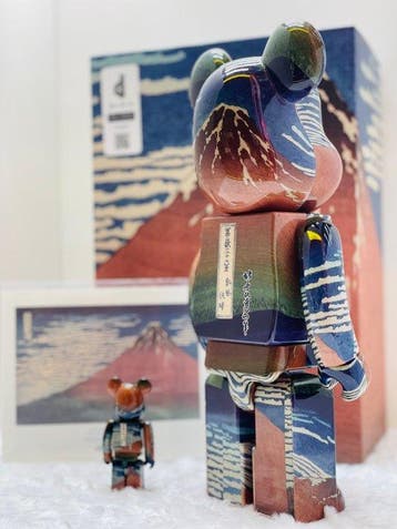 Medicom Toy - BE@RBRICK 400% & 100 Katsushika Hokusai A Mild, Antiek en Kunst