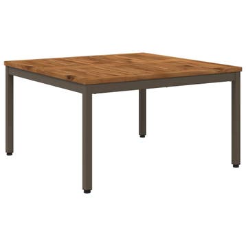vidaXL Salontafel Natuurlijk en Koffie 80 x 80,5 x 45 cm, Verzenden, Nieuw