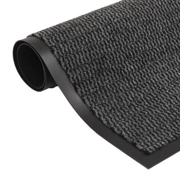 vidaXL Droogloopmat rechthoekig getuft 80x120 cm antraciet, Verzenden, Nieuw