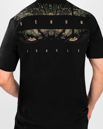 Venum Gorilla Jungle katoenen T-shirt Zwart Zand, Verzenden, Zwart, Vechtsport, Nieuw