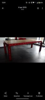 Tafel - Staal, Eikenhout - Industrial I Beam Style Dining