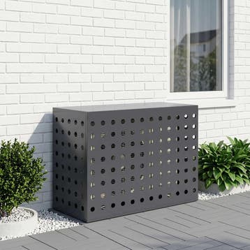 vidaXL Air Conditioner Hoes Antraciet 90 x 40 x 60 cm Staal, Verzenden, Nieuw
