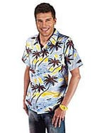 Hawaï hemd blauw geel, Hobby en Vrije tijd, Feestartikelen, Ophalen of Verzenden, Nieuw