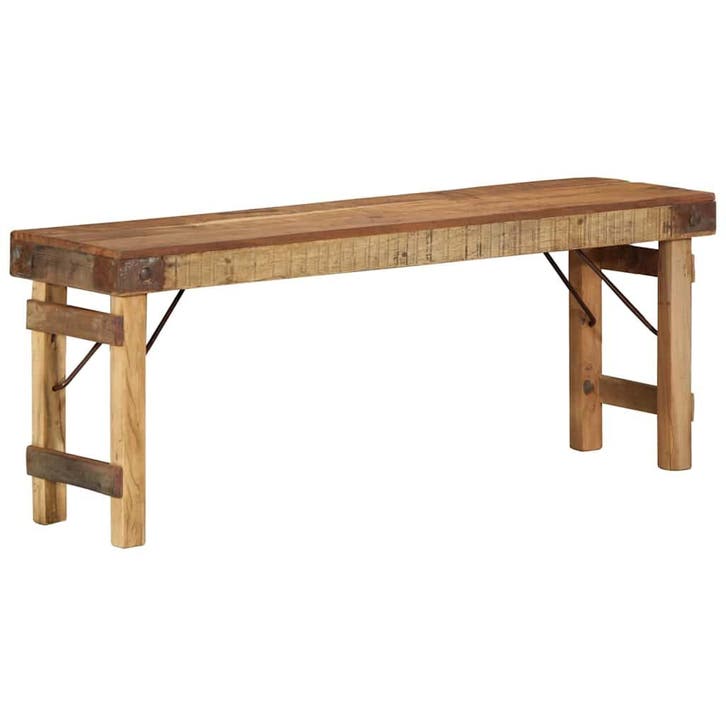 vidaXL Bank Naturel 110 x 35 x 46 cm Gerecycled Oud Hout, Huis en Inrichting, Overige Huis en Inrichting, Nieuw, Verzenden