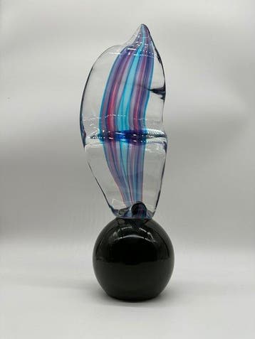 Elio Raffaeli - sculptuur, Vela - 44 cm - Muranoglas - 1975