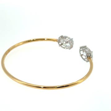 Armband - 14 karaat Geel goud, Witgoud - 5.03ct. tw. Diamant