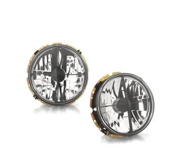 Phares Pour Volkswagen Vw Golf Mk1 74-83 Croix Noir Fond Chr, Verzenden